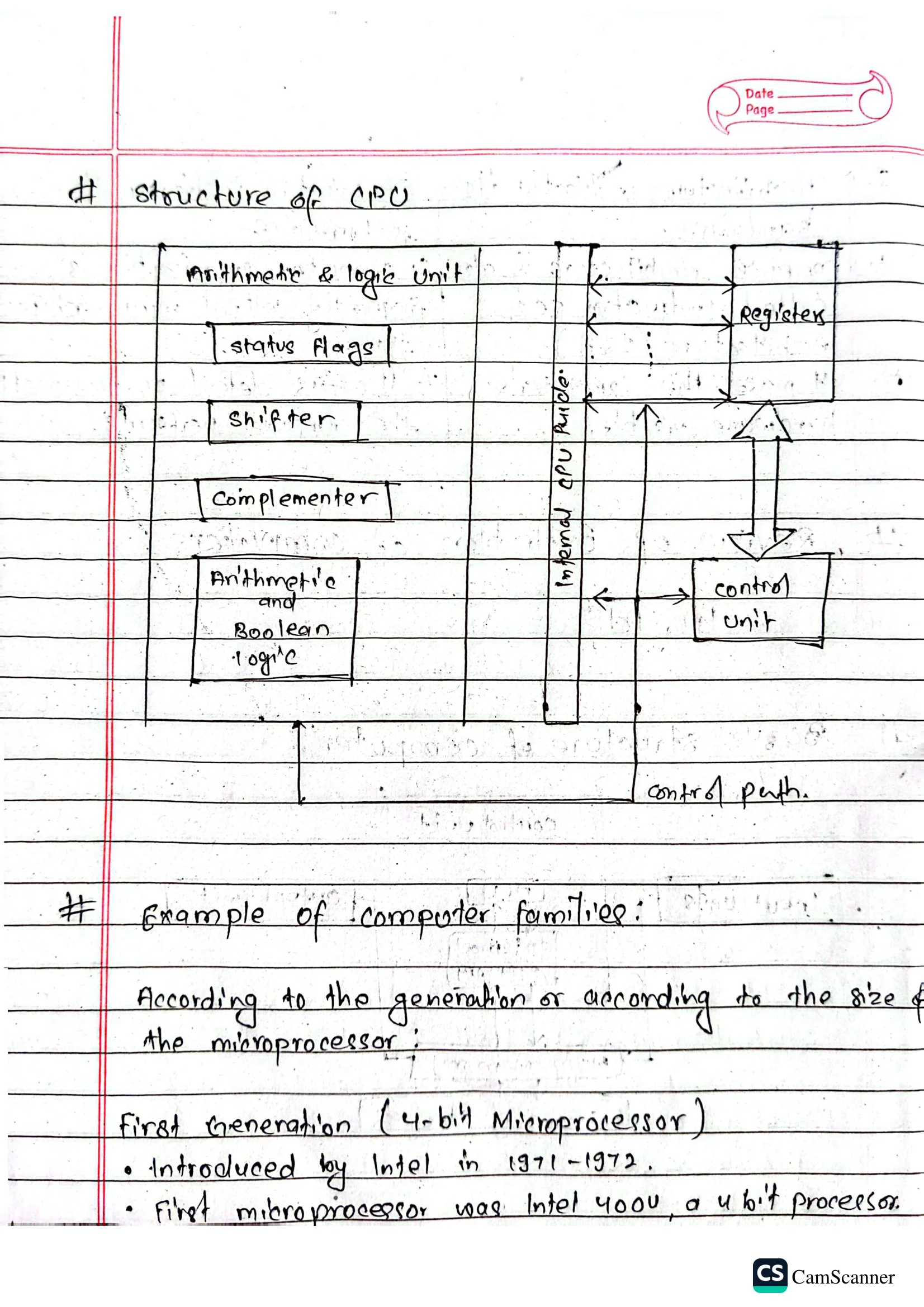Computer Architecture Handwritten Note | Notestation