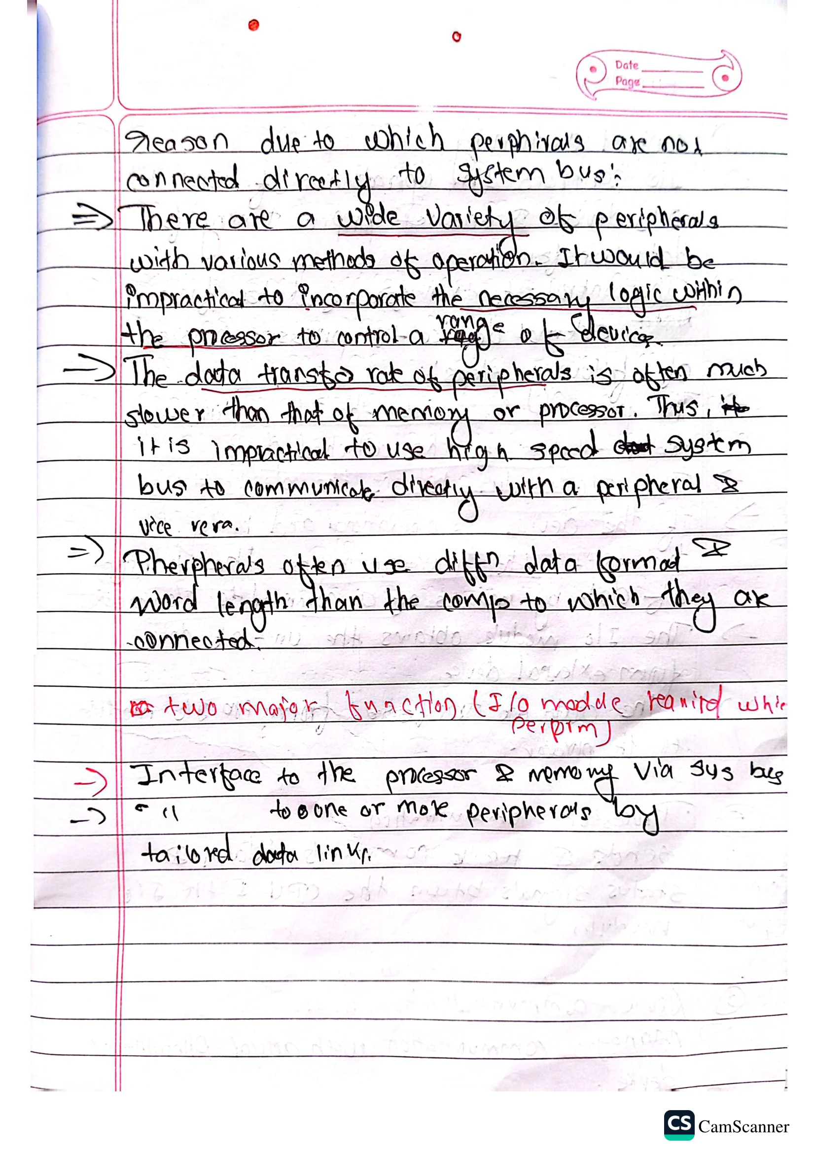 Low Level System Design Handwritten Notes Computer Architecture Handwritten Note | Notestation